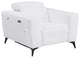 Arezzo Genuine Italian Leather Modern Chair, White