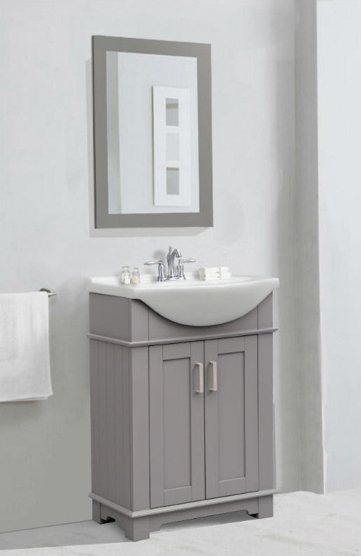 Legion Furniture Mirror, 20", Gray