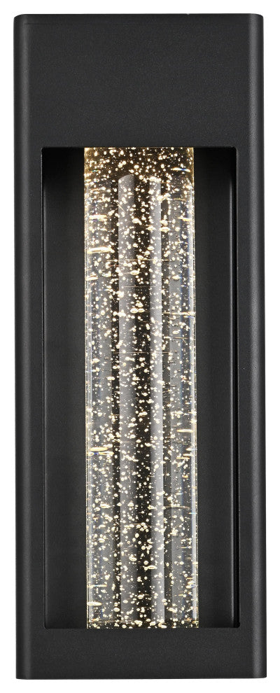 Home Living 15" LED Outdoor Wall sconce, Black