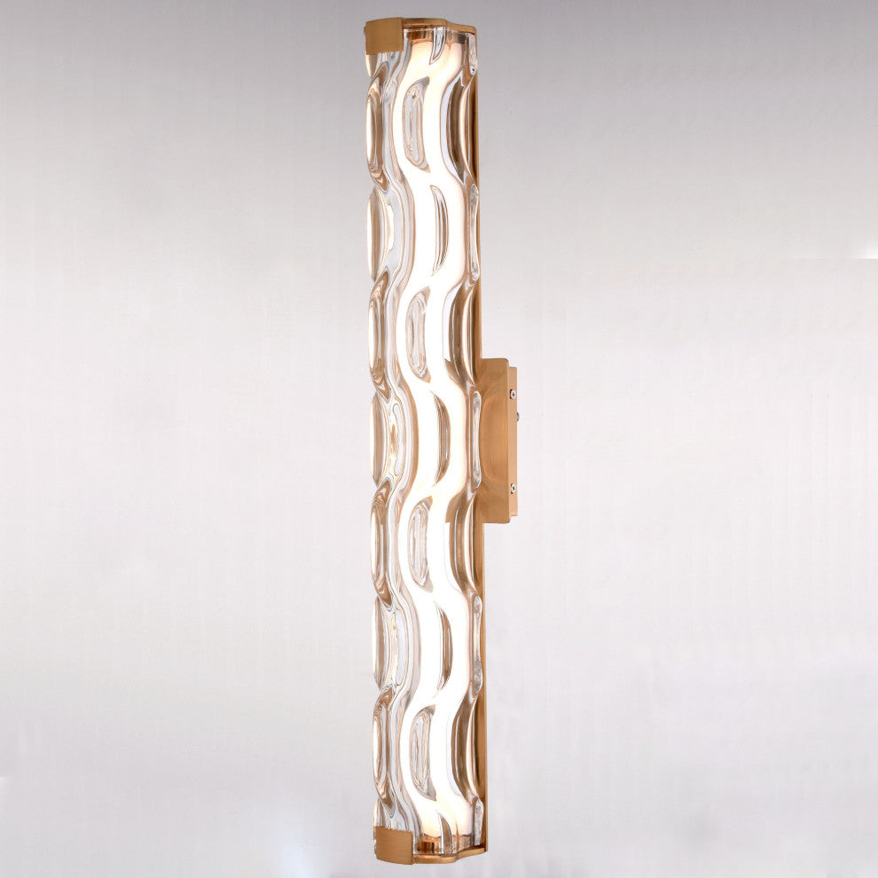 Vaxcel Lighting W0359 Marseille 1 Light 24"W LED Bath Bar - - Chrome