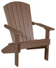 Poly Lakeside Adirondack Chair, Chestnut Brown