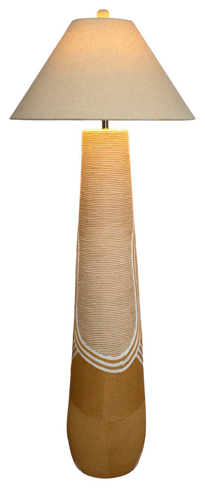Harlee Natural Woven Floor Lamp