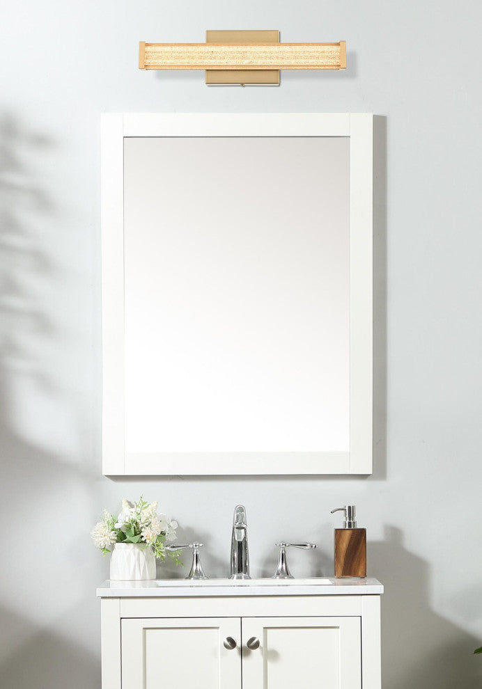 Home Living 16" Led Wall Sconce, Satin Gold