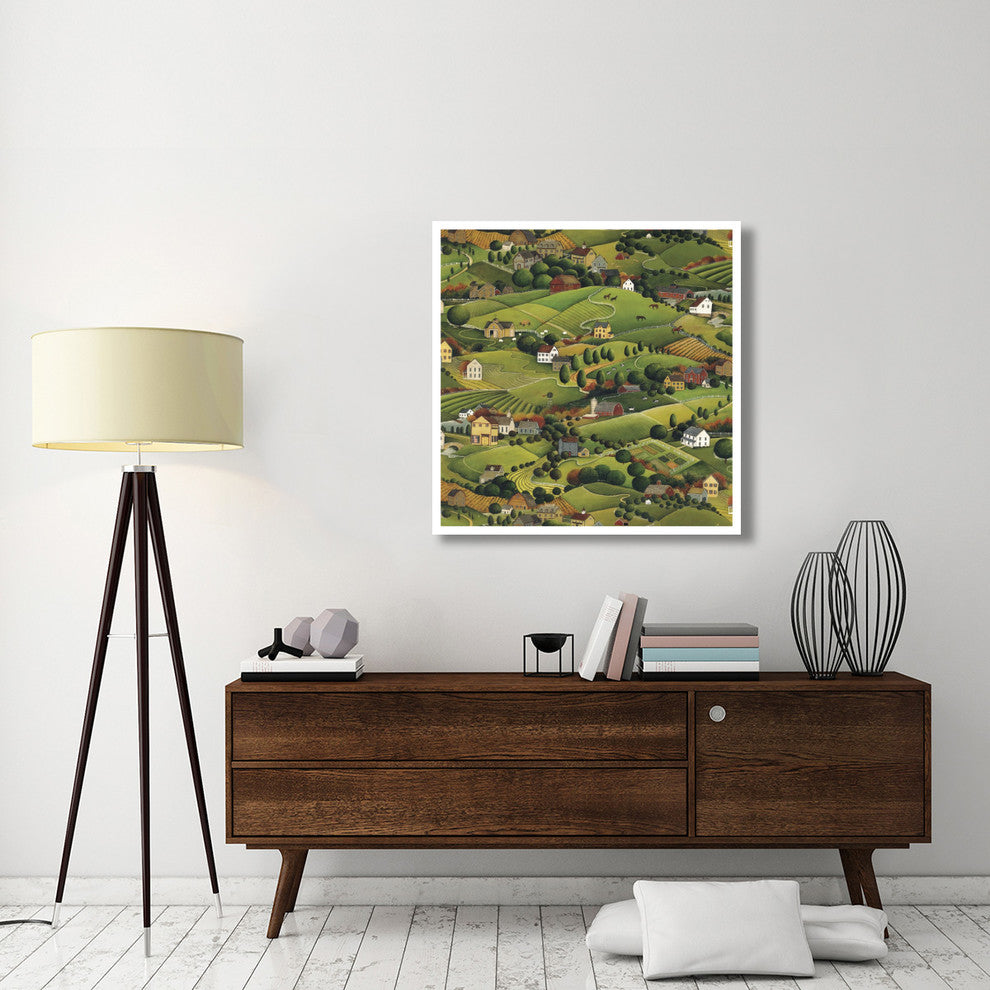 "Pleasant Valley" Digital Paper Print by David Carter Brown, 38"x38"