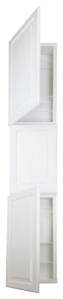 Cedarhurst Recessed White Enamel Medicine Cabinet 81h x 15.5w x 3.5d