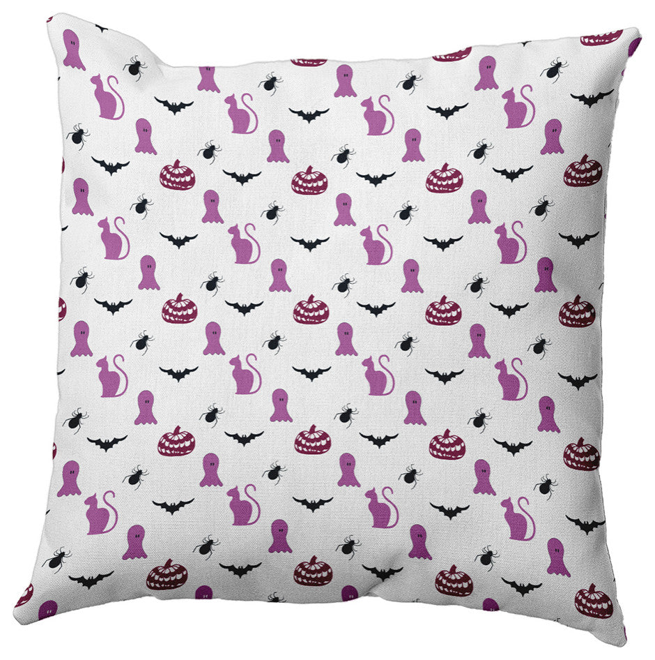 Halloween Critters Accent Pillow, Orchid, 18"x18"