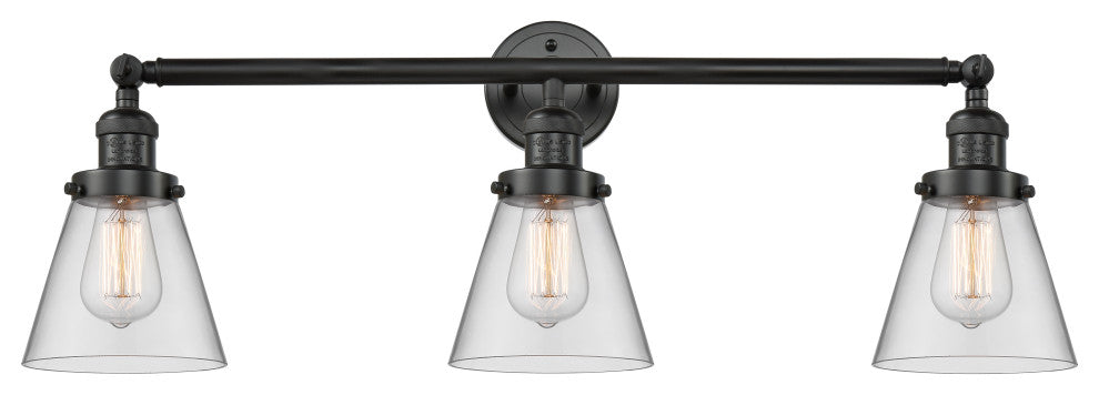 Innovations Lighting 205-Bk-S-G62-Led 3 Light Dimmable Led Bathroom Fixture