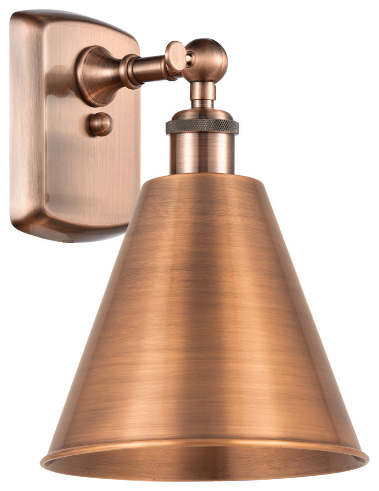 Ballston Cone Sconce, Antique Copper