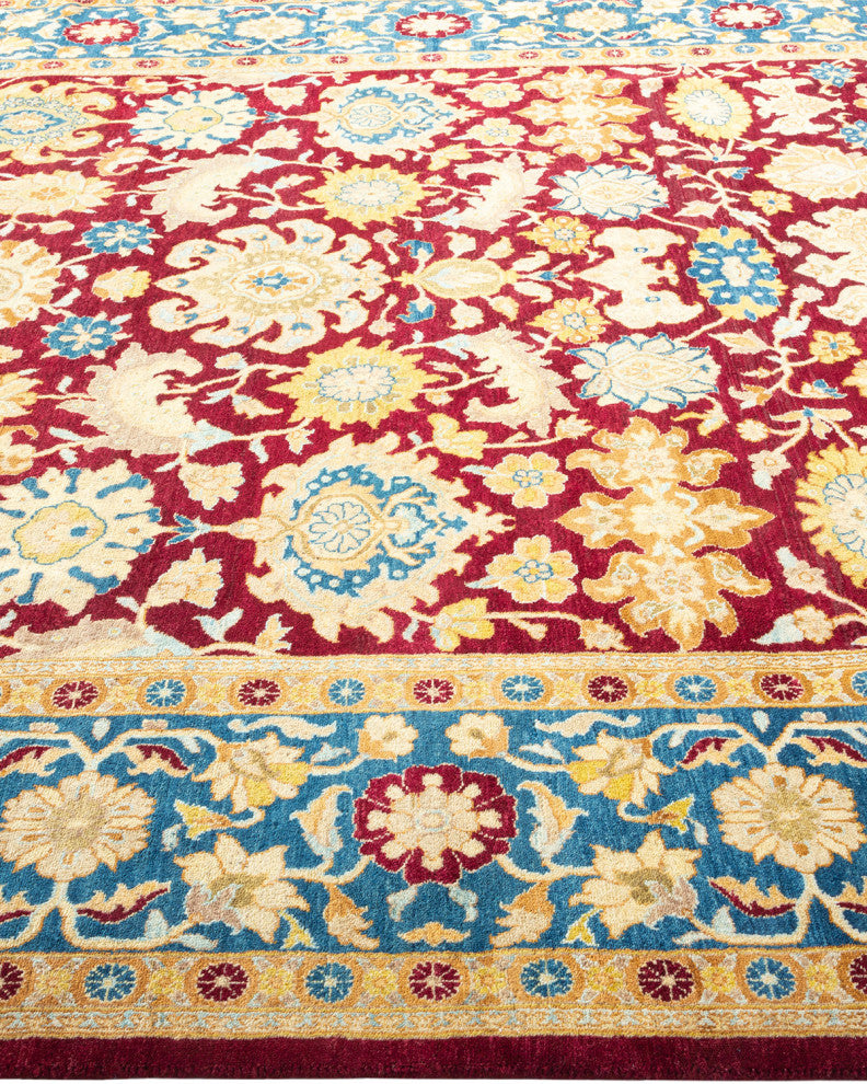 Mogul, One-of-a-Kind Hand-Knotted Area Rug Red, 6'2"x9'2"