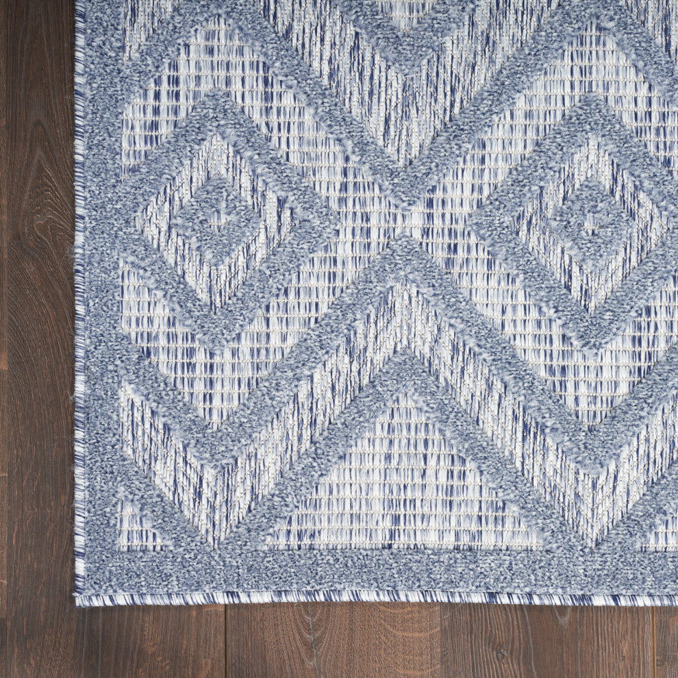 Nourison Versatile 6'' x 9'' Denim Blue Modern Area Rug