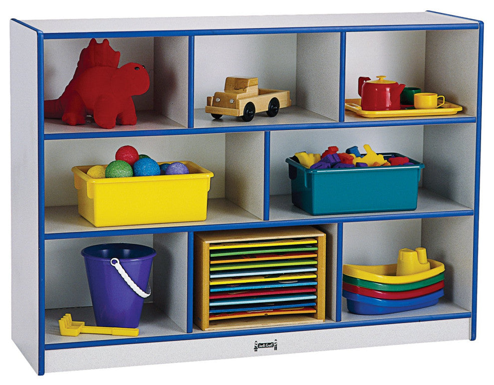 Rainbow Accents Super-Sized Single Mobile Storage Unit - Blue