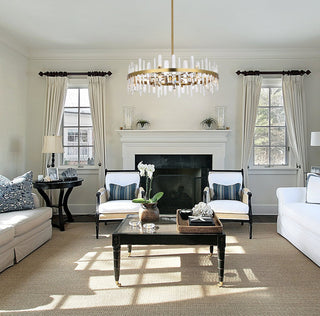 Modern Satin Gold 16-Light Chandelier