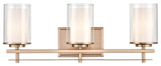 Huderson Collection 3-Light 23" Modern Gold Bathroom Vanity Light