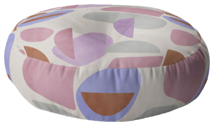 Marta Barragan Camarasa Geometric Shapes 78G Floor Pillow Round