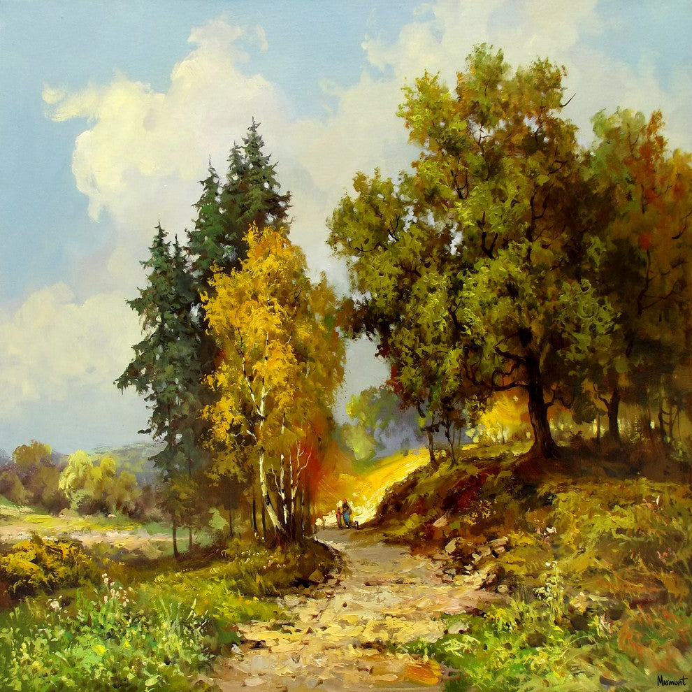 "At Peace in Nature" Painting Print on Wrapped Canvas, 24x24