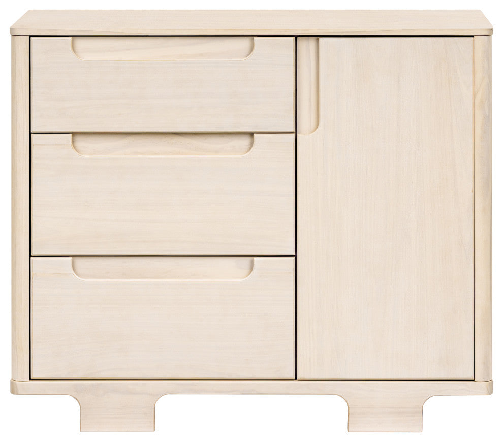 Yuzu 3-Drawer Changer Dresser, Washed Natural