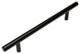 Cosmas 404-160FB Flat Black Slim Line Euro Style Cabinet Pull, Set of 5