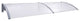 vidaXL Door Canopy Gray and Transparent 78.7"x31.5"PC
