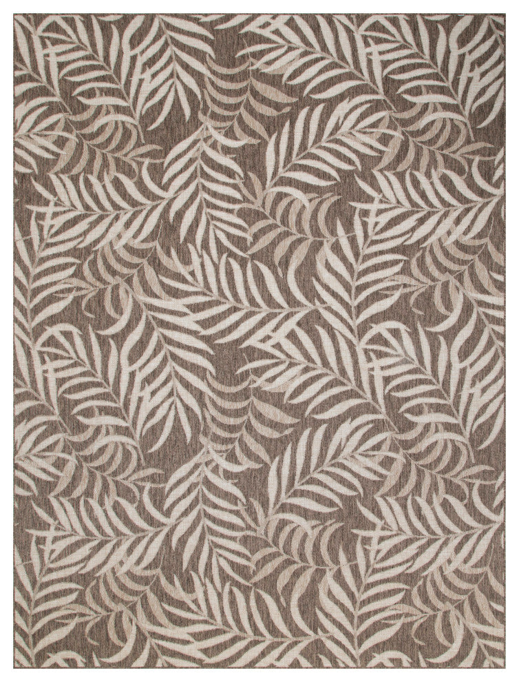 Nourison Garden Oasis 10' x 14' Mocha Tropical Rug