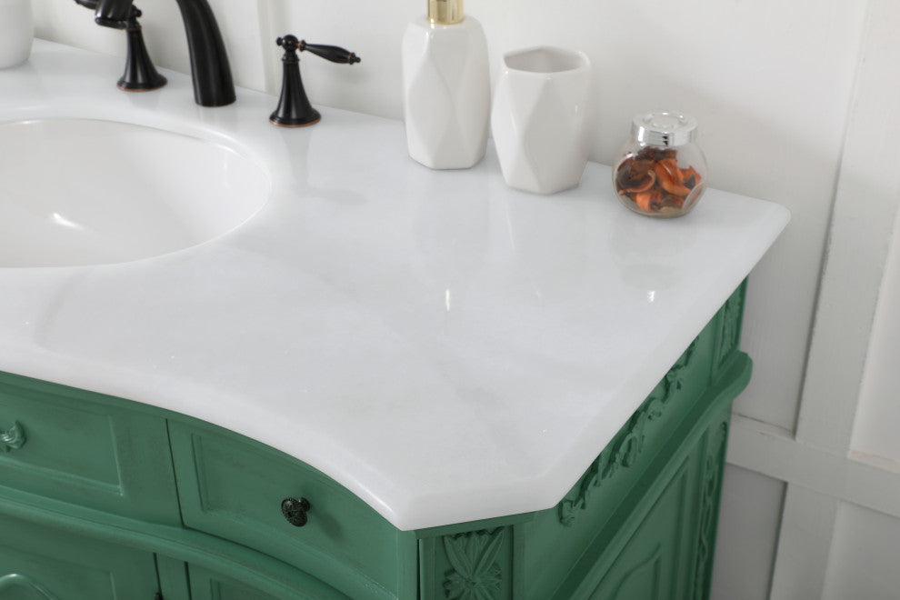 Bathroom Vanity, Vintage Mint, 48", Single Sink