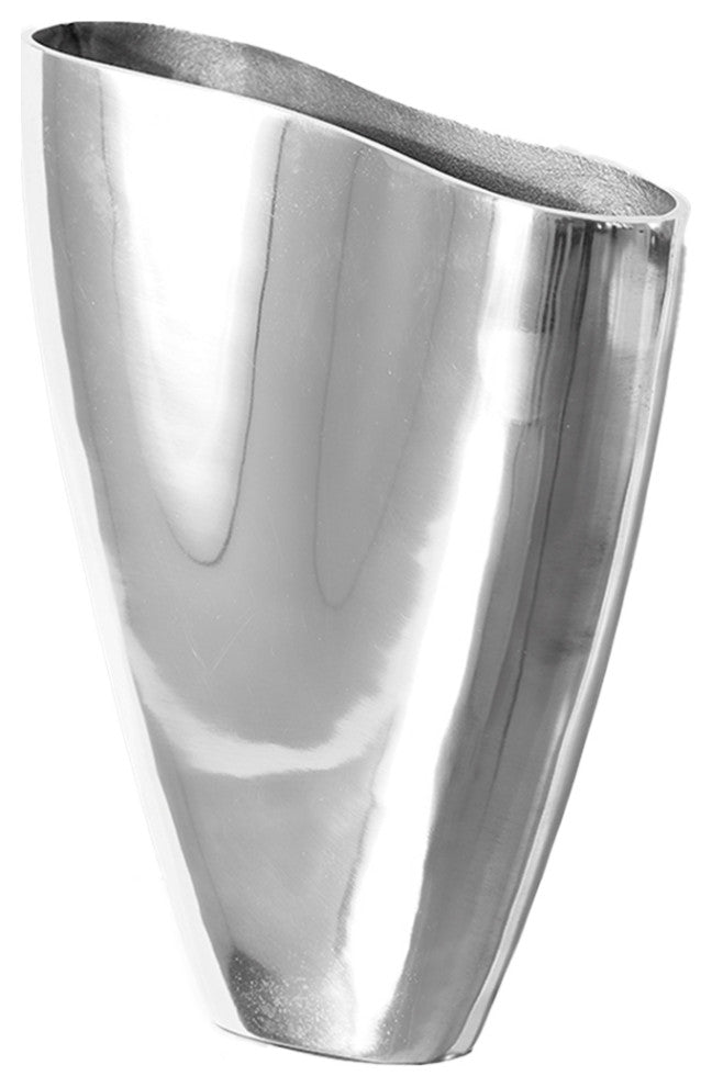 Serene Spaces Living Tulip Aluminum Vase, 3.5" Wide X 10" Long X 12" Tall
