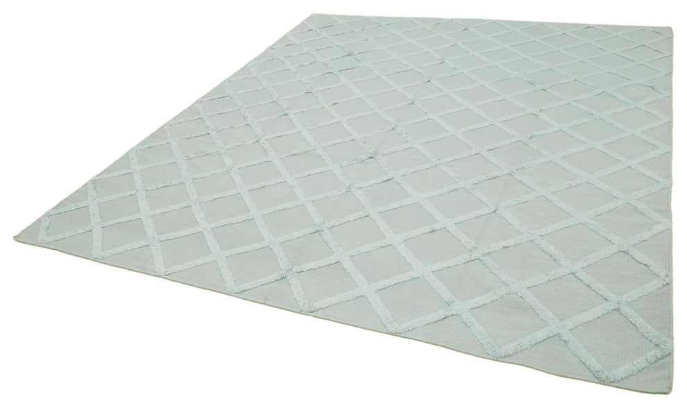 Rug N Carpet - Hand-knotted Modern Design 8' 1'' x 10' Wool Flatweave Kilim Rug