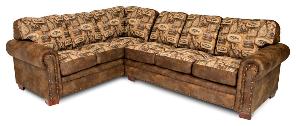 American Furniture Classics Model 8506-80K River Bend Two Piece Sectional Sofa
