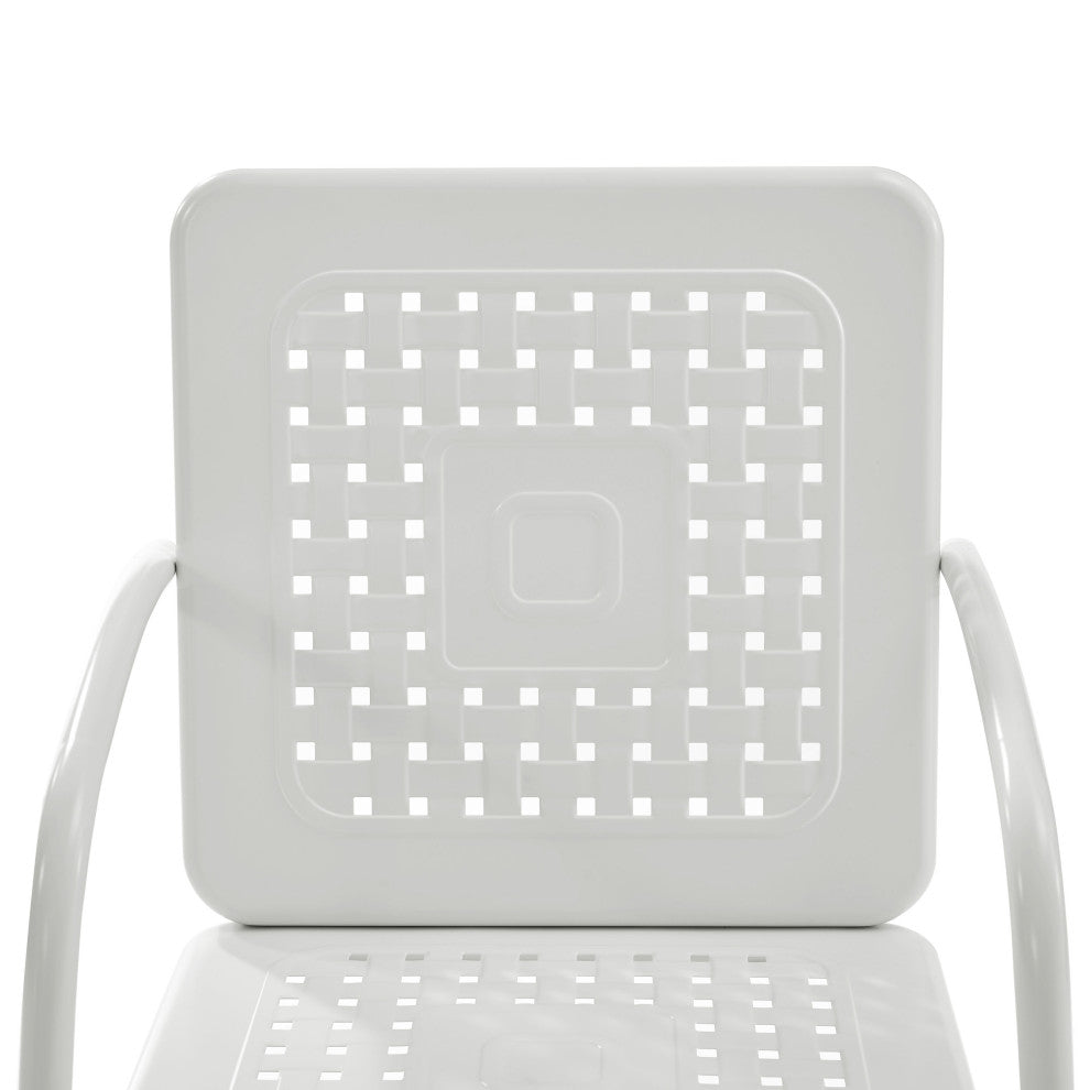 Bates 5-Piece Outdoor Dining Set, White Gloss