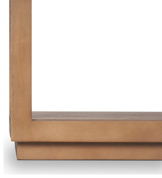 Bela Small Arched Console Table Medium Brown Wood