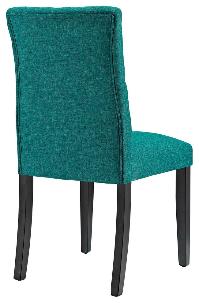 Duchess Dining Chair Fabric Set of 4, Teal