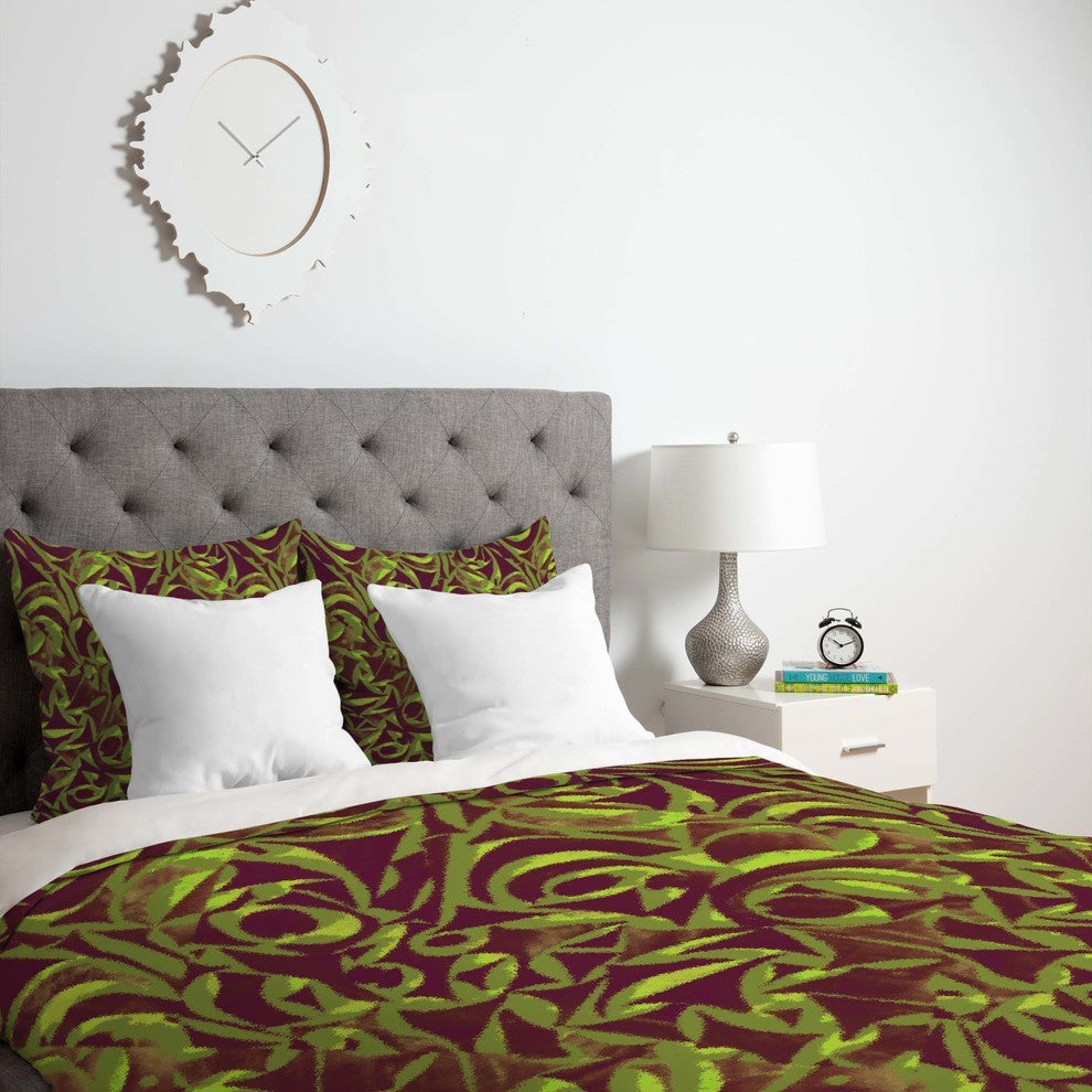 Deny Designs Wagner Campelo Abstract Garden 2 Duvet Cover - Lightweight