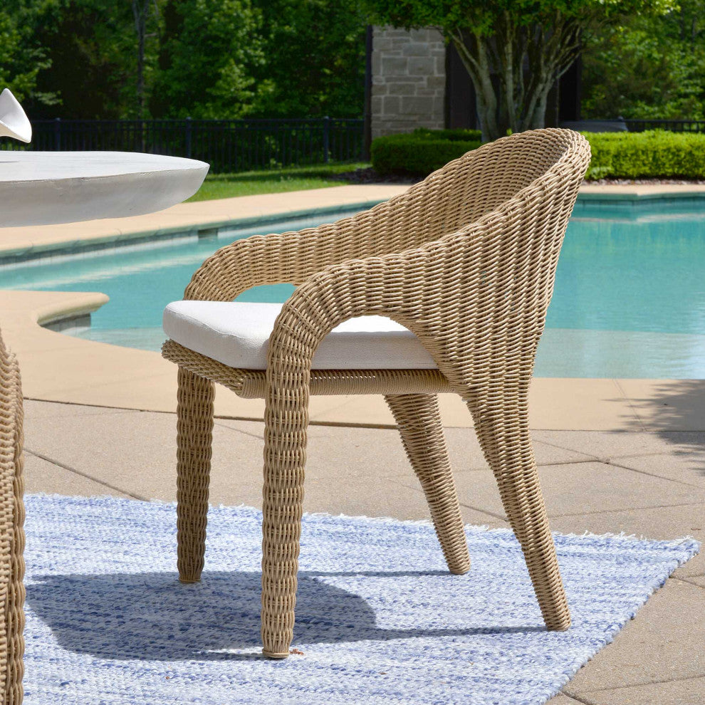 Uttermost Kavali Outdoor Wicker Dining Armchair