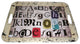 HomeRoots 1" x 20" x 15" Multi Color Metal Inspiration Tray