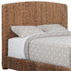 Coaster Laughton Banana Leaf California King Panel Wood Headboard in Brown