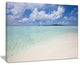 "Fascinating Maldives Empty Seashore" Seascape Art Canvas, 20"x12"
