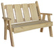 Live Edge Locust Timberland Garden Bench, Unfinished, 4 Foot