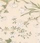 FLORAL - Flower Colorful Cream, Green Wallpaper Sample