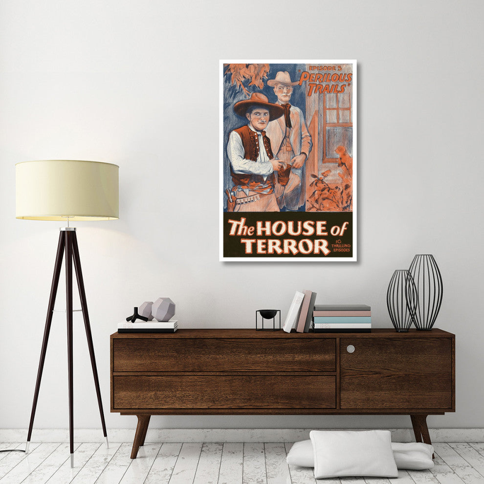 "Vintage Westerns: Perilous Trails - House of Terror" Print, 34"x50"