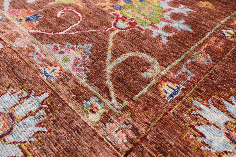 5' 2" X 6' 10" Hand-Knotted Persian Tabriz Wool Rug Q10117