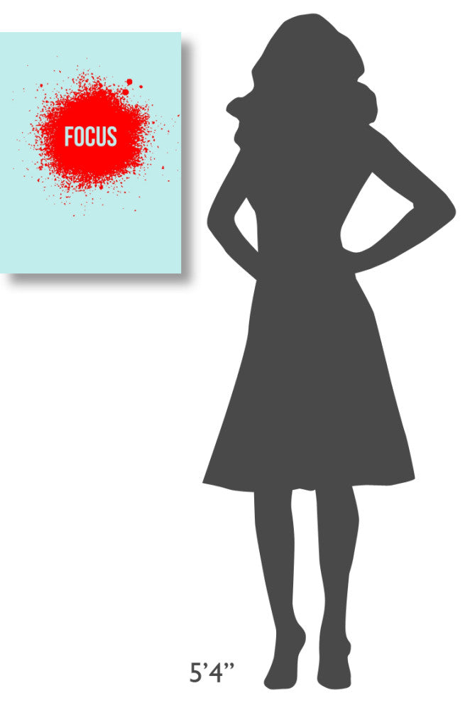 "Focus Splatter Poster 2" Fine Art Print