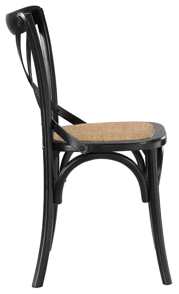 Gear Dining Side Chair Set of 4, Black