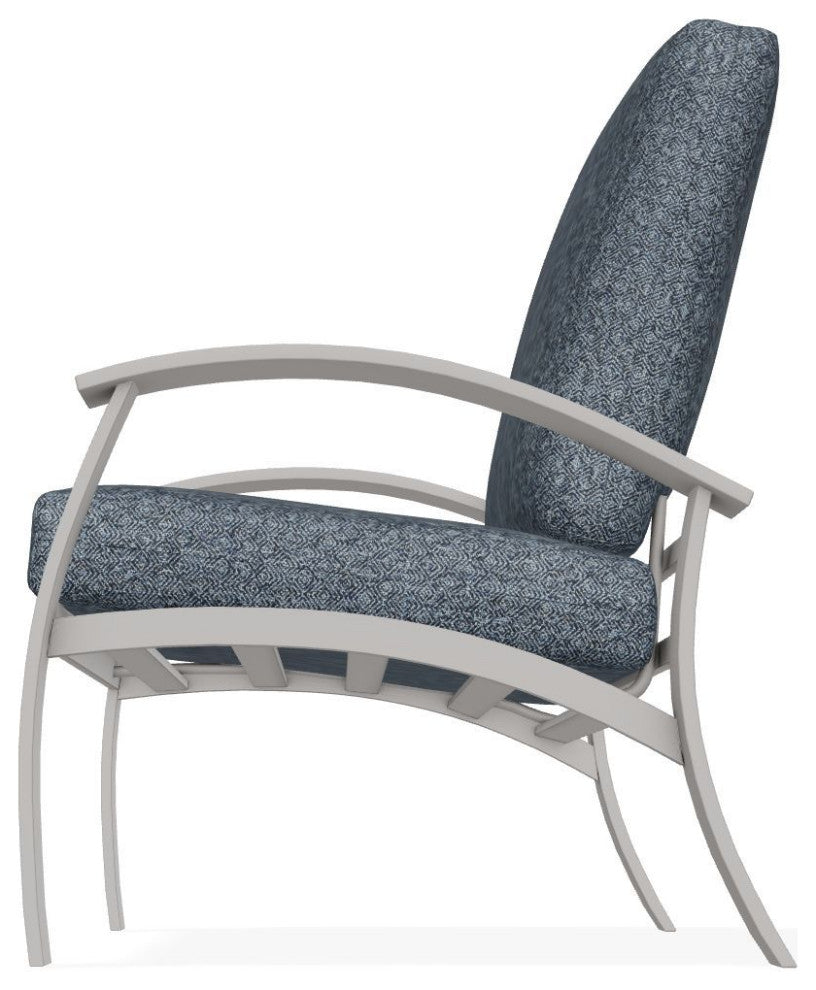 Belle Isle Cushion Deep Seating Outdoor Armchair, Restore Indigo/Warm Gray
