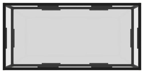 vidaXL Coffee Table End Table Living Room Sofa Table Transparent Tempered Glass