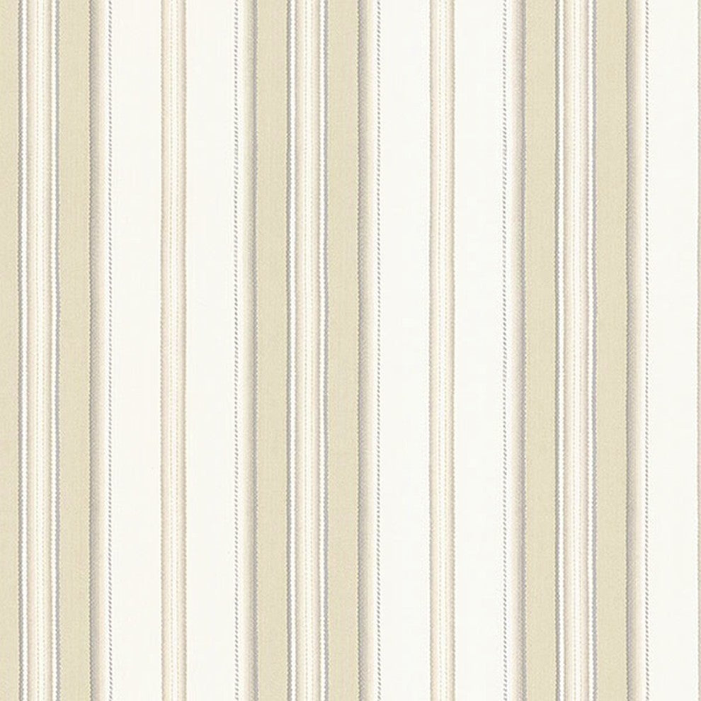 Stripes And Damasks, Classic Damask Stripes Cream, White Wallpaper Roll