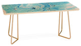 Deny Designs 83 Oranges Ocean Marble Coffee Table