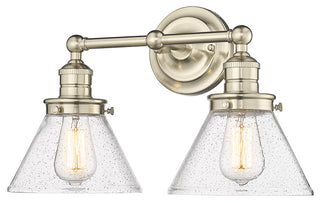 2 Light 18.375" Modern Gold Vanity Light