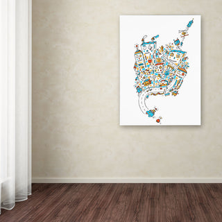 'Robot City' Canvas Art by Carla Martell