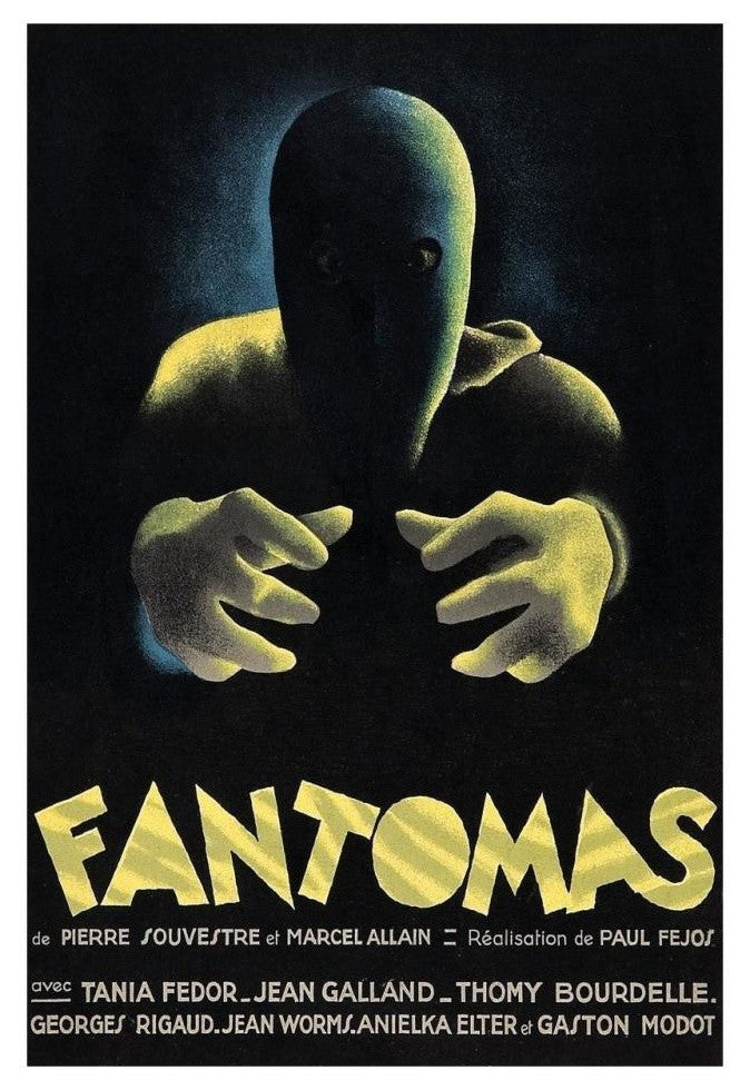 "Vintage Film Posters: Phantoms "Fantomas" Paper Print, 22"x32"