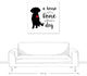 Designs Direct House Home Dog 36x36 Canvas Wall Art