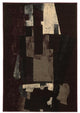 Linon Masters Museum Power Loomed Polypropylene 5'x7'6" Rug in Black